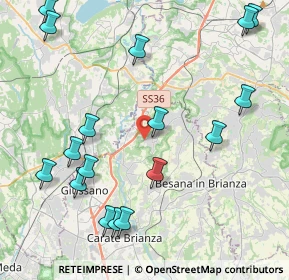 Mappa Via Meucci, 20836 Briosco MB, Italia (5.06529)