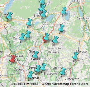 Mappa Via Meucci, 20836 Briosco MB, Italia (9.5675)