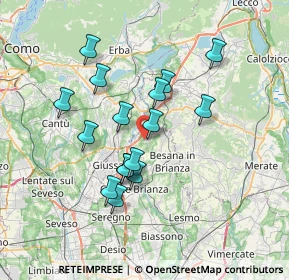 Mappa Via Meucci, 20836 Briosco MB, Italia (6.19188)