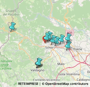 Mappa Via Roccoletto, 36036 Schio VI, Italia (6.05273)