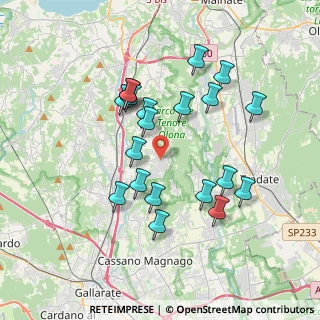 Mappa Piazza Solferino, 21040 Carnago VA, Italia (3.4365)