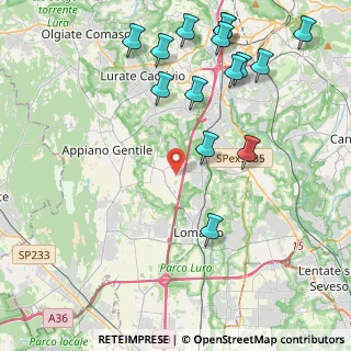 Mappa Via Bancora e Rimoldi, 22070 Guanzate CO, Italia (5.098)