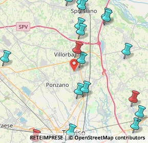 Mappa Via Don Giovanni Minzoni, 31020 Villorba TV, Italia (5.81)