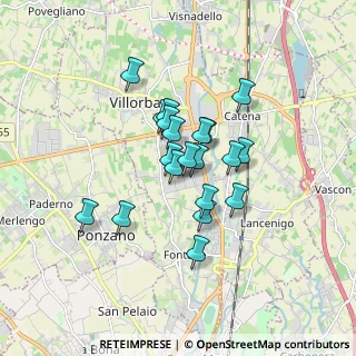 Mappa Via Don Giovanni Minzoni, 31020 Villorba TV, Italia (1.233)