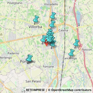 Mappa Via Don Giovanni Minzoni, 31020 Villorba TV, Italia (1.24875)