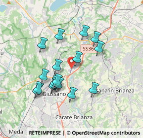 Mappa Via Daneda, 20836 Briosco MB, Italia (3.28824)