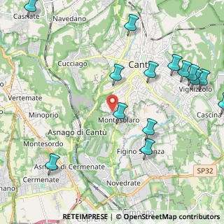 Mappa Via San Francesco D'Assisi, 22060 Carimate CO, Italia (2.68643)