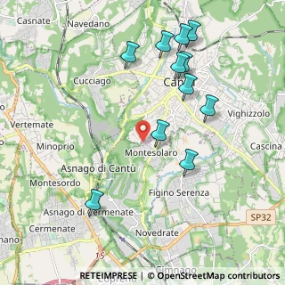 Mappa Via San Francesco D'Assisi, 22060 Carimate CO, Italia (2.13909)