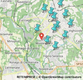 Mappa Via San Francesco D'Assisi, 22060 Carimate CO, Italia (1.985)