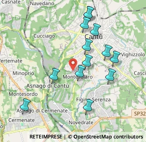 Mappa Via San Francesco D'Assisi, 22060 Carimate CO, Italia (1.89077)
