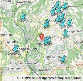 Mappa Via San Francesco D'Assisi, 22060 Carimate CO, Italia (2.17647)