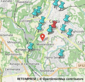 Mappa Via San Francesco D'Assisi, 22060 Carimate CO, Italia (1.905)