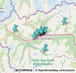 Mappa Località Montfleury, 11100 Aosta AO, Italia (6.64333)