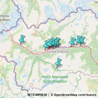 Mappa Località Montfleury, 11100 Aosta AO, Italia (9.87818)