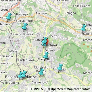 Mappa Via Poggio Verde, 23891 Barzanò LC, Italia (2.70545)