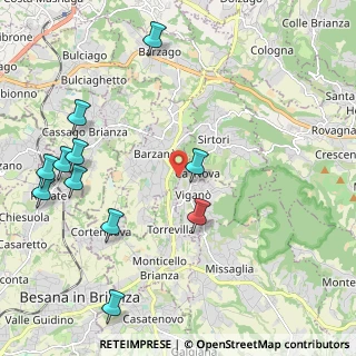 Mappa Via Poggio Verde, 23891 Barzanò LC, Italia (2.58909)