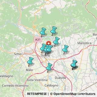 Mappa Via Asiago, 36030 Zugliano VI, Italia (6.08923)