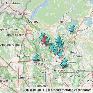 Mappa Vighizzolo, 22063 Cantù CO, Italia (5.60929)