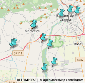 Mappa Piazza della Ceramica, 36055 Nove VI, Italia (4.47818)