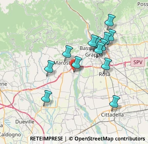 Mappa Piazza della Ceramica, 36055 Nove VI, Italia (6.66231)