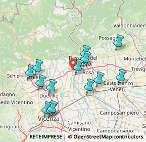 Mappa Piazza della Ceramica, 36055 Nove VI, Italia (15.04429)