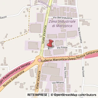 Mappa Via Fosse, 40, 36063 Marostica, Vicenza (Veneto)