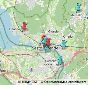 Mappa Via Bogni, 21018 Sesto Calende VA, Italia (2.785)