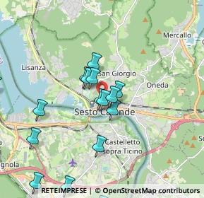 Mappa Via Bogni, 21018 Sesto Calende VA, Italia (2.491)