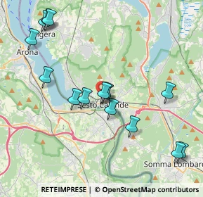 Mappa Via Bogni, 21018 Sesto Calende VA, Italia (4.14133)