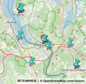 Mappa Via Bogni, 21018 Sesto Calende VA, Italia (4.67091)