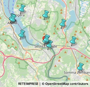 Mappa Via Bogni, 21018 Sesto Calende VA, Italia (4.40667)