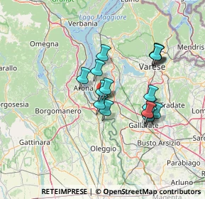 Mappa Via Bogni, 21018 Sesto Calende VA, Italia (11.69765)