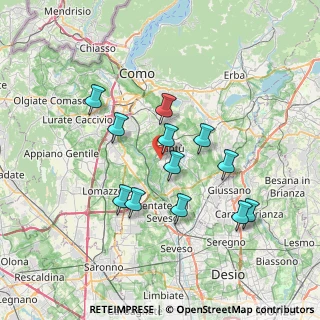 Mappa Via Rencati, 22063 Cantù CO, Italia (6.41917)