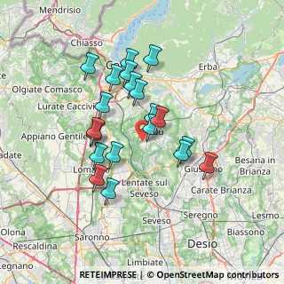 Mappa Via Rencati, 22063 Cantù CO, Italia (6.034)