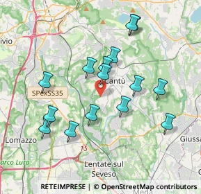 Mappa Via Rencati, 22063 Cantù CO, Italia (3.532)