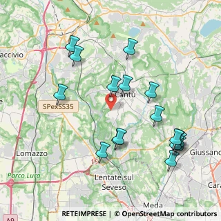 Mappa Via Rencati, 22063 Cantù CO, Italia (4.30471)