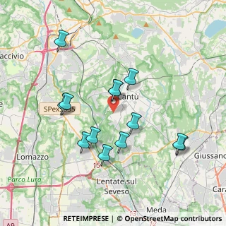 Mappa Via Rencati, 22063 Cantù CO, Italia (3.52615)
