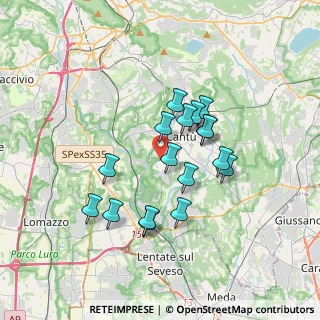 Mappa Via Rencati, 22063 Cantù CO, Italia (2.91294)