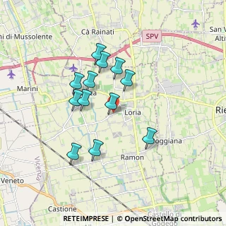 Mappa Via Vignola, 31037 Loria TV, Italia (1.48833)