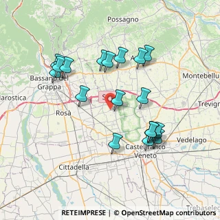 Mappa Via Vignola, 31037 Loria TV, Italia (7.36263)