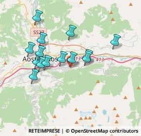 Mappa Località Chez Buillet, 11020 Pollein AO, Italia (3.29357)