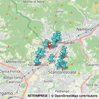 Mappa Via Nesa, 24022 Alzano Lombardo BG, Italia (1.23467)