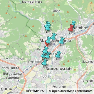 Mappa Via Pietro Nicoli, 24022 Alzano Lombardo BG, Italia (1.37667)