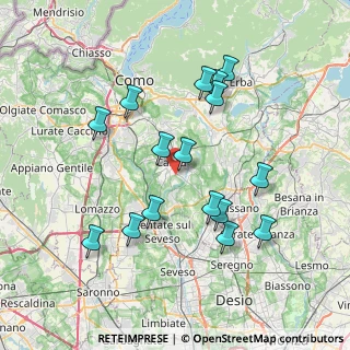 Mappa Via Pinerolo, 22063 Cantù CO, Italia (7.31375)