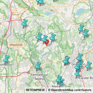 Mappa Via Pinerolo, 22063 Cantù CO, Italia (6.1015)