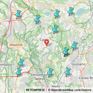 Mappa Via Pinerolo, 22063 Cantù CO, Italia (5.475)