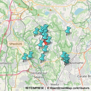Mappa Via Pinerolo, 22063 Cantù CO, Italia (2.93222)