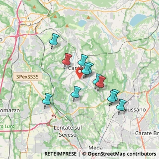 Mappa Via Pinerolo, 22063 Cantù CO, Italia (2.90083)