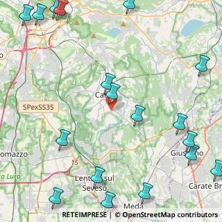 Mappa Via Pinerolo, 22063 Cantù CO, Italia (6.83)