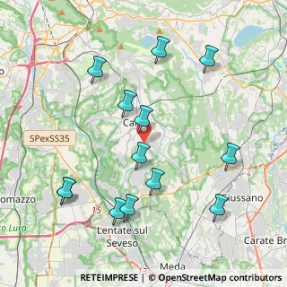 Mappa Via Pinerolo, 22063 Cantù CO, Italia (4.31154)